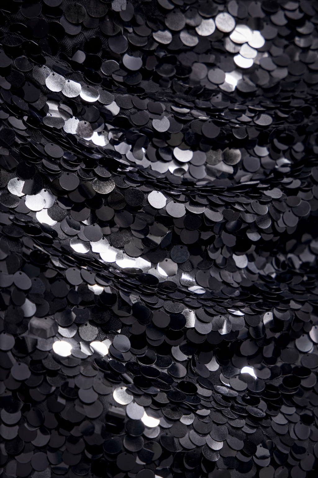 Sequin Mini Skirt - Black