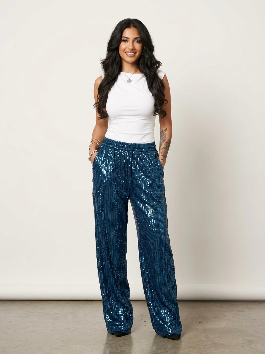 Deep Blue Pants